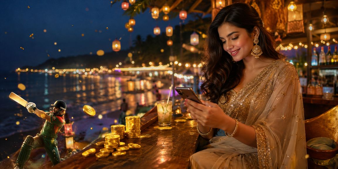 কক্সবাজার সমুদ্র সৈকতে ক্রিকেট বেটিং ভাউচার ব্যবহার করছেন একজন খেলোয়াড়