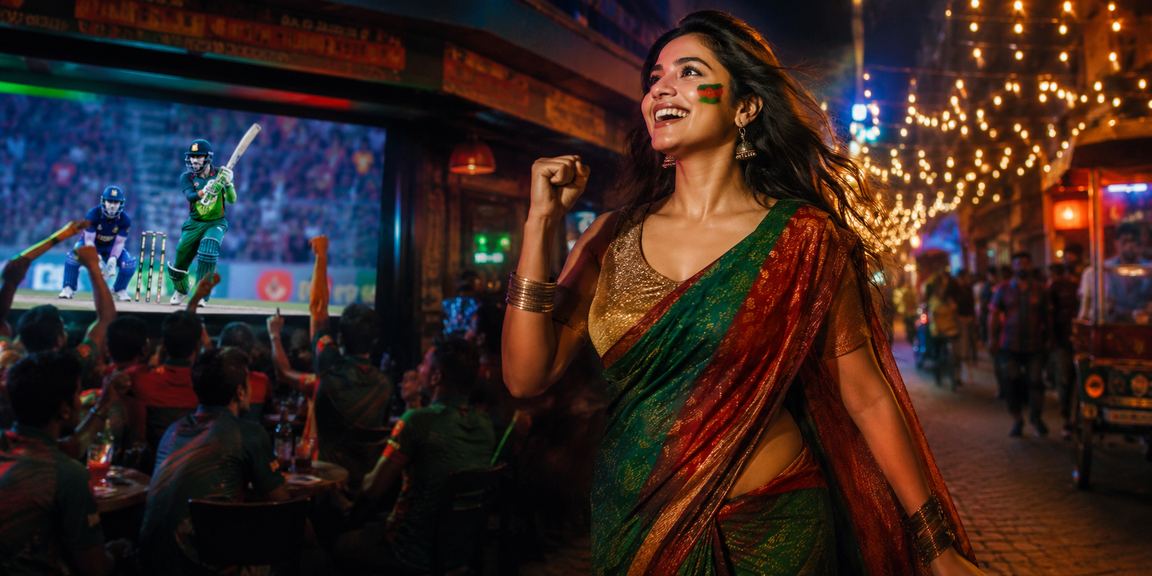নারায়ণগঞ্জের রাতের বাজারে ক্রিকেট বেটিং উপভোগ করছেন একজন ব্যবহারকারী