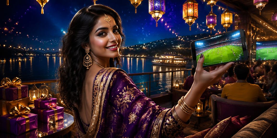রাঙামাটিতে ঈদ উৎসবে মোবাইলে ভাউচার কোড ব্যবহার করছেন একজন খেলোয়াড়